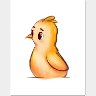 Cute Chicken Drawing Posters and Art